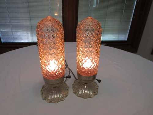 Vintage pair art deco glass - vintage,